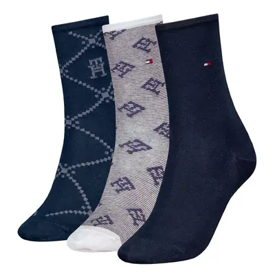 MONOGRAM 3 PACK GIFTBOX SOCKS WOMEN TOMMY HILFIGER