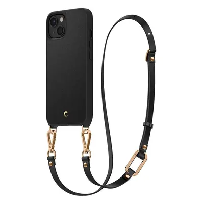 Spigen Cyrill Classic Charm Θήκη με Ρυθμιζόμενο Λουράκι Λαιμού / Χειρός Apple iPhone 13 - Black 