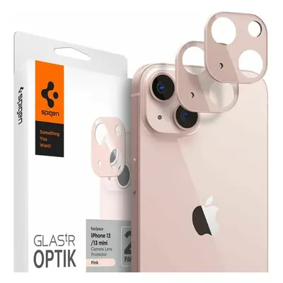 Spigen GLAS.tR OPTIK Camera Lens Protector - Apple iPhone 13 / 13 mini - 2 Τεμάχια - Pink (AGL04