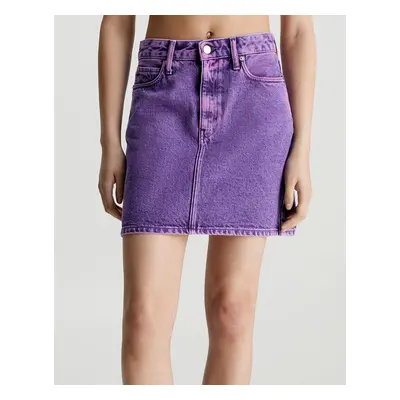 CALVIN KLEIN HR A-LINE MINI SKIRT J20J221810-1AANI Purple