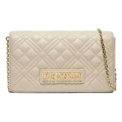 Love Moschino γυναικεία τσάντα crossbody με καπιτονέ σχέδιο και μεταλλικό λογότυπο - JC4079PP1LL