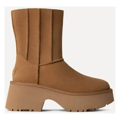 Ugg γυναικείες suede μπότες με τακούνι "Classic Twin Seam New Heights" - 1158313 Ταμπά