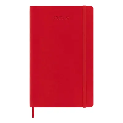 Moleskine ημερολόγιο μονόχρωμο "Classic Planner 2023/2024 Weekly Notebook Large" Κόκκινο - DSF21