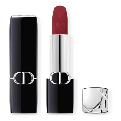 Dior Rouge Dior Lipstick - Comfort and Long Wear - Hydrating Floral Lip Care 909 Midnight Velvet