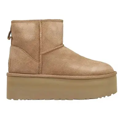 Ugg γυναικεία suede μποτάκια "Classic Mini Platform" - 1134991 Καμηλό