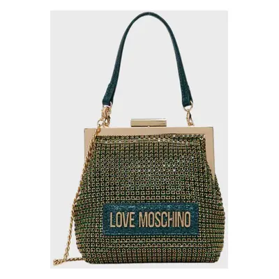 Love Moschino γυναικεία τσάντα χειρός με all-over σχέδιο με στρας - JC4043PP1LLP1 Πράσινο