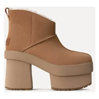 Ugg γυναικεία suede μποτάκια με τακούνι "New Heights Platform Mini" - 1157910 Ταμπά