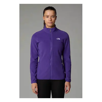 The North Face γυναικεία ζακέτα fleece μονόχρωμη με λογότυπο - NF0A855ONL41 Μοβ